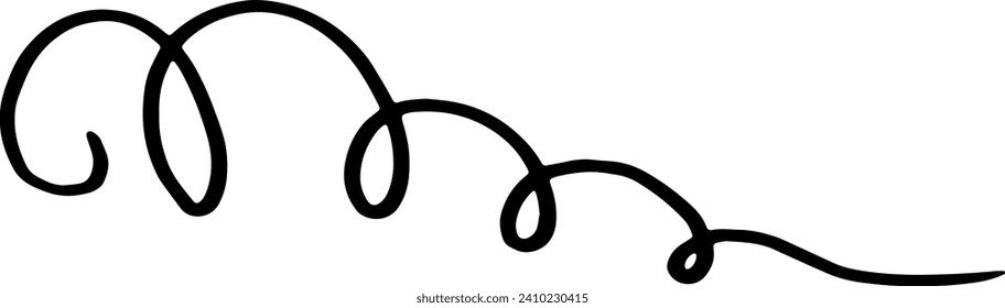 Heart Single Line Loop Banner Decorative Stock Vector (Royalty Free ...