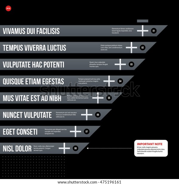 Futuristic Corporate Chart Template On Black Stock Vector (Royalty Free ...