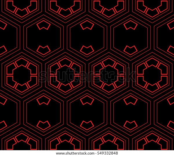 Geometric Shape Hexagon Abstract Vector Illustration Stock Vector