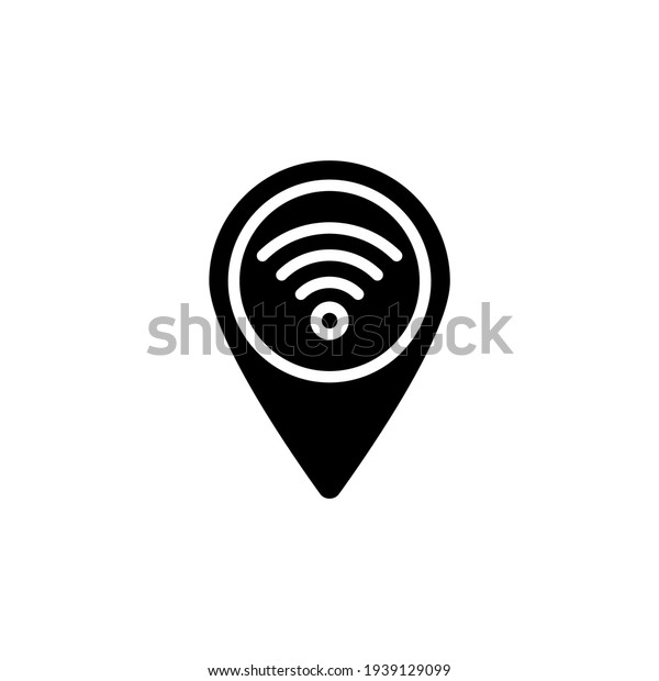Gps Signal Icon Vector Logotype Stock Vector (Royalty Free) 1939129099