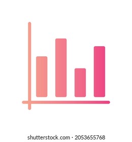 3d Rendering Pink Yellow Bar Graph Stock Illustration 2152019675 ...