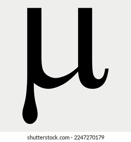 Greek Alphabet Symbol Mu Vector Illustration Stock Vector (Royalty Free ...