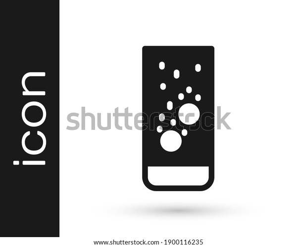 Grey Effervescent Aspirin Tablets Dissolve Glass Stock Vector (Royalty