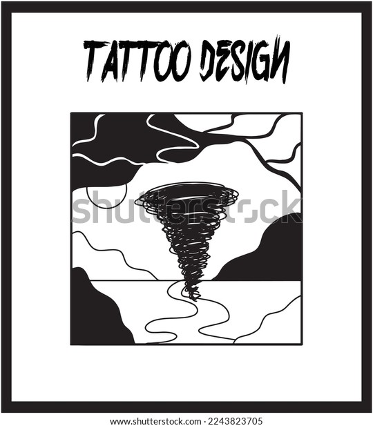 Hand Drawing Tattoo Template Tattoo Vector Stock Vector (Royalty Free ...
