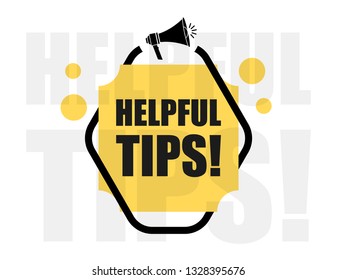 Helpful Tips Sign Vector Illustration Stock Vector (Royalty Free ...