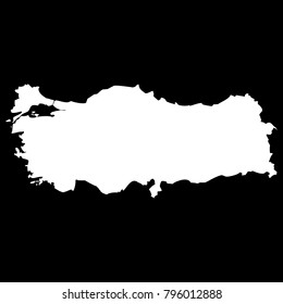 Political Map Turkey Isolated On Transparent Stock Vector (Royalty Free ...