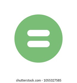 Equal Sign Round Icon Vector On Stock Vector (Royalty Free) 1756472237 ...