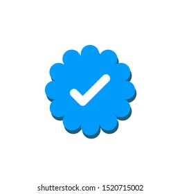 2,075 Social Media Verified Icons Images, Stock Photos, 3D objects ...