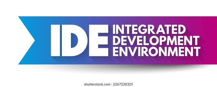 Ide Integrated Development Environment Software Application Stock ...