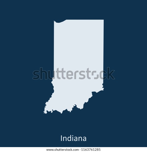 Indiana Map Vector Stock Vector (Royalty Free) 1163761285 Shutterstock