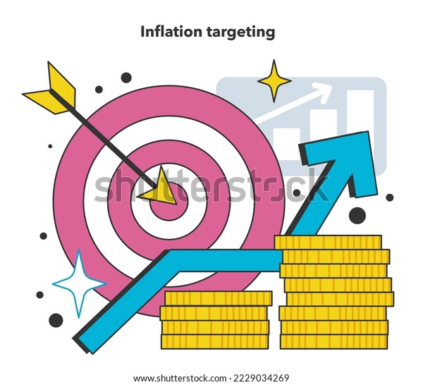 Inflation Targeting Anticrisis Measure Reduce Grrowing Stock Vector