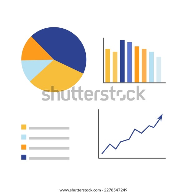 Infographics Charts Graph Data Analysis Web Stock Vector (Royalty Free ...