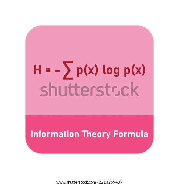 Information Theory Formula Shannon Entropy Stock Vector (Royalty Free ...