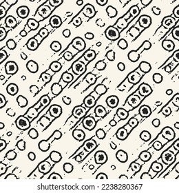 Ink Drawn Ethnic Dots Pattern Stock Vector (Royalty Free) 2238280367 ...