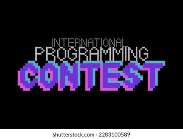 International Programming Contest Phrase Written Fonts Stock Vector ...