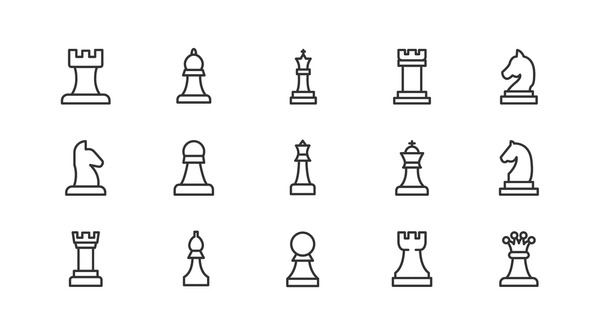 Premium Vector Chess pieces vector 4