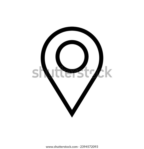 Location Icon Simple Vector Sign Stock Vector (Royalty Free) 2394572093 ...