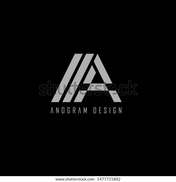 Logo Anogram White Vector Design Stock Vector Royalty Free 1477715882 logo-anogram-white-vector-design-stock-vector-royalty-free-1477715882