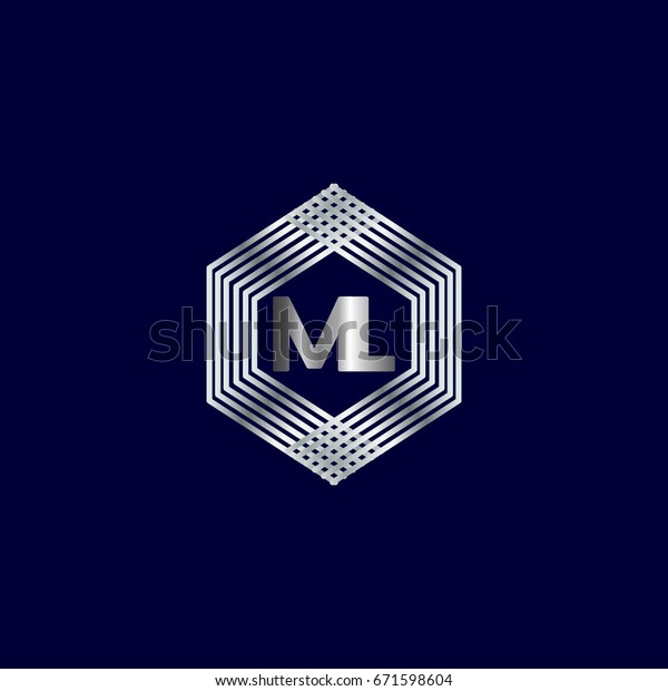 M L Logo Stock Vector (Royalty Free) 671598604 | Shutterstock