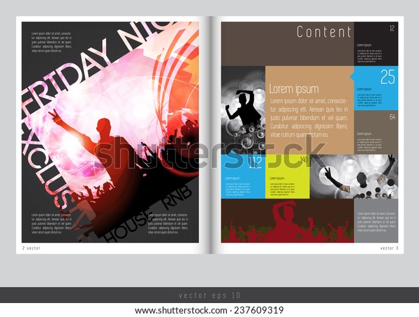 Magazine Layout Design Vector Easy Editable Stock Vector (Royalty Free ...