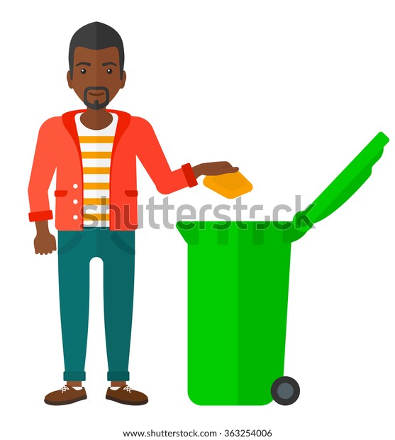 Man Throwing Trash Stock Vector (Royalty Free) 363254006 Shutterstock
