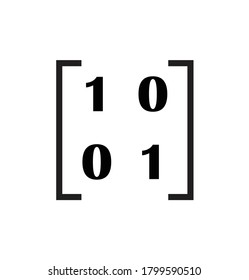 Matrix Mathematics Icon Vector Illustration Stock Vector (Royalty Free ...