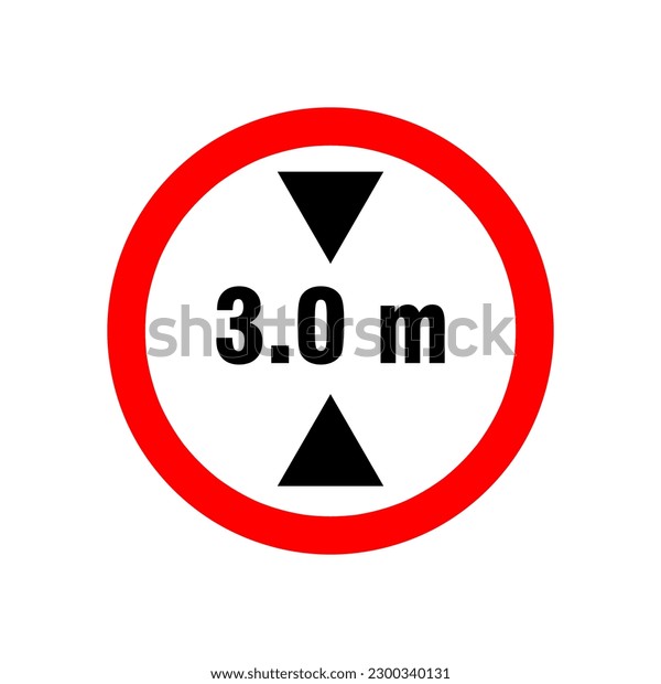 Maximum Height Allowed Regulates Maximum Height Stock Vector (Royalty