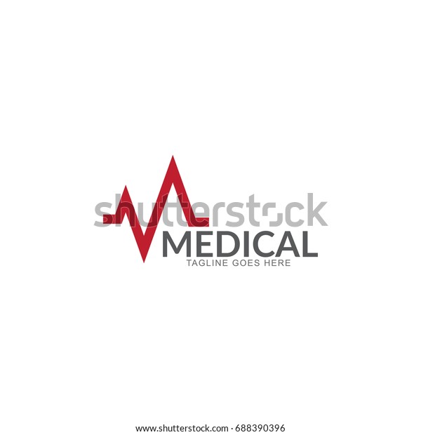 Medical Symbol Sign Logo Template Stock Vector (Royalty Free) 688390396 ...