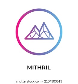 Mithril Cryptocurrency Token Icon Mith Token Stock Vector (Royalty Free ...