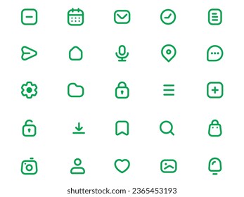Modern App Icons Simple Application Icon Stock Vector (Royalty Free ...
