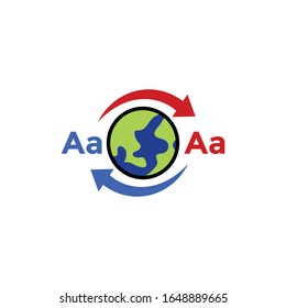 Modern Translate Language Service Logo Icon Stock Vector (Royalty Free ...