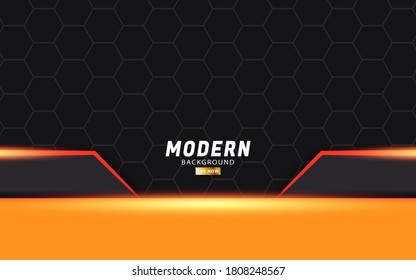 Modern Twitch Overlay Background Streaming Stock Vector (Royalty Free ...