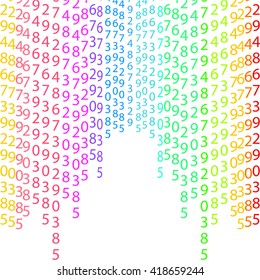 Network Matrix Coding Program Green Row Stock Vector (Royalty Free ...