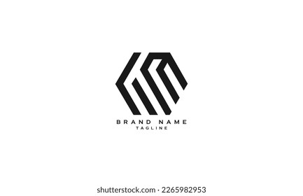 Nmm letter logo creative design with graphic Vector Image