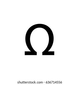 Omega Symbol Vector Omega Physics Symbol Stock Vector (Royalty Free ...