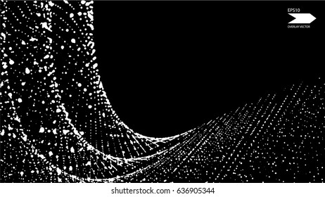 Overlay Texture Vector Exploding Particles Flying Stock Vector (Royalty ...