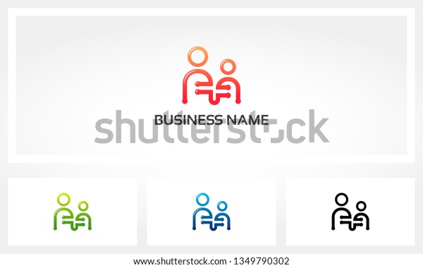 Parent Child Connection Logo Stock Vector (Royalty Free) 1349790302 ...