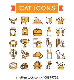 Cat Icon Pack 160635 Vector Art at Vecteezy