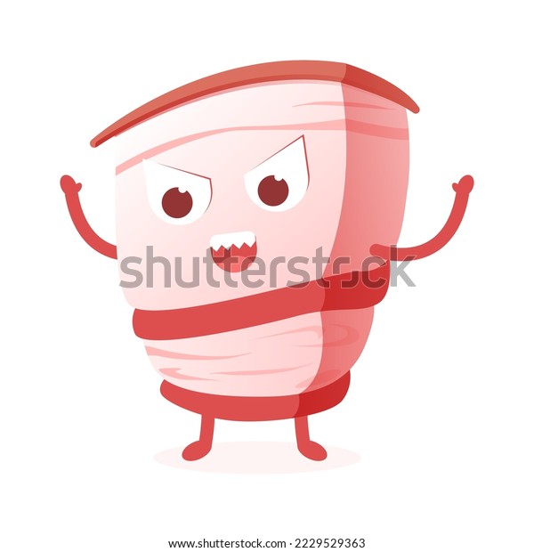 Piece Lard Evil Face Stock Vector (Royalty Free) 2229529363 Shutterstock
