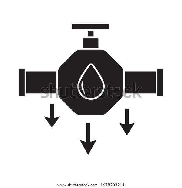 Pipeline Drop Oil Flat Style Vector Stock Vector (Royalty Free) 1678203211 Shutterstock