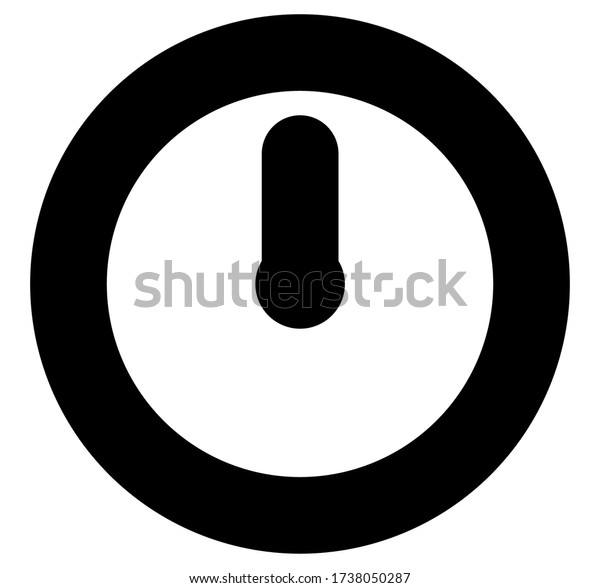 Power Off Button Icon Vector  Stock Vector (Royalty Free) 1738050287
