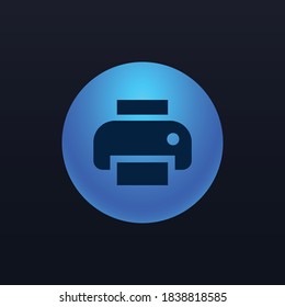 Print App Icon Button: เวกเตอร์สต็อก (ปลอดค่าลิขสิทธิ์) 1838818585 ...