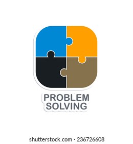 Problem Solving Logo Theme Stock Vector (Royalty Free) 237035371 ...