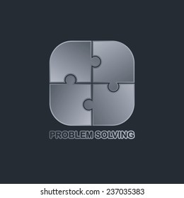 Problem Solving Logo Theme Stock Vector (Royalty Free) 237035383 ...