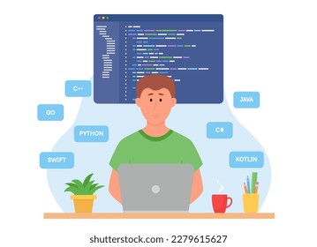 Work Home Cozy Office Cute Cartoon Stock Vector (Royalty Free ...