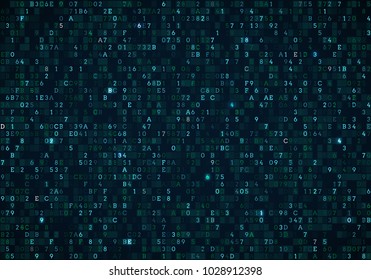 Abstract Technology Background Digital Computer Code Stock Vector ...