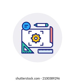 Project Development Icon Vector Logotype Stock Vector (Royalty Free ...