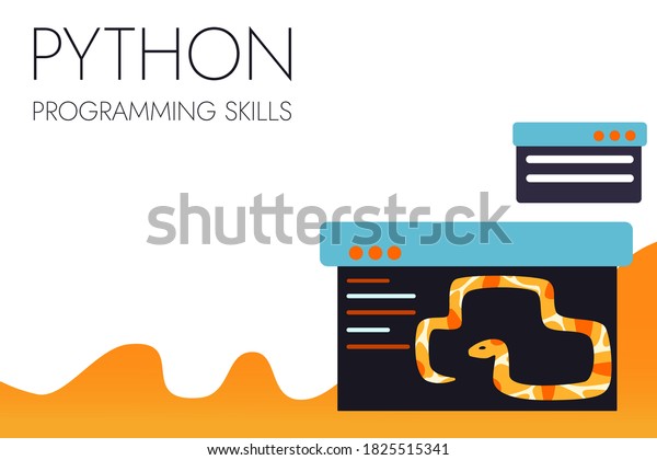 Python Code Language Sign Programming Coding Stock Vector (Royalty Free ...