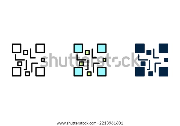 Qr Code Scan Line Icon Simple Stock Vector (Royalty Free) 2213961601 ...