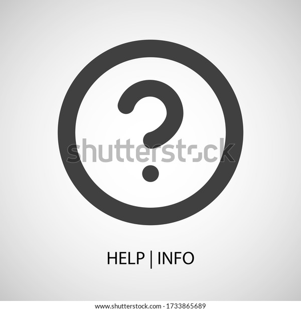 Question Mark Vector Icon Help Button Stock Vector (Royalty Free ...